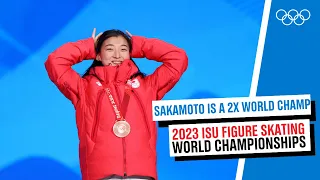 Sakamoto Kaori on becoming double world champion in Saitama, Japan 2023 I Press conference