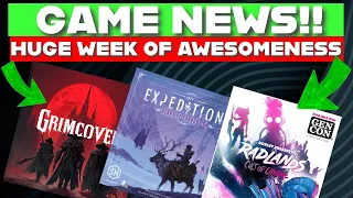 Grimcoven Coming, More Radlands, Expeditions Expansion!! Board Game News May 25!!