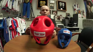 Top Ten Fight headguard. Video review of the best headguard for Boxing, Kickboxing and Taekwondo.