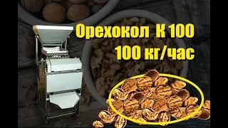 Машина для лущения грецкого ореха К 100. Обзор орехокола К 100