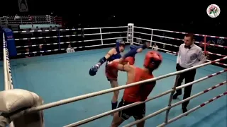 🔴 🥊 Mikel Fernandez Cia 🇪🇸 vs 🇮🇱 Daniel Lev  [ SEMIFINAL 57kg European Championship IFMA ] 2019