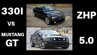 ESS Supercharged BMW 330i vs 2014 Ford Mustang GT