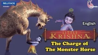 Little Krishna | The Charge Of The Monster Horse | Episode 10