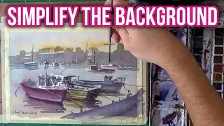 Simplify the Background! Loose Watercolor Painting Lesson