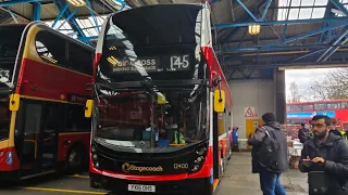 Buses at Barking Bus Garage 4K60fps