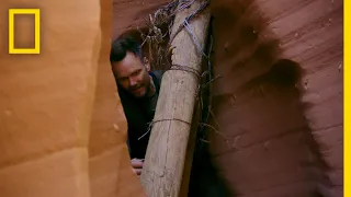 Joel McHale in a Slot Canyon | Running Wild With Bear Grylls