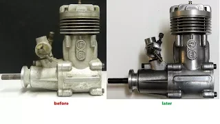 How to restore an old RC Nitro Engine for the glass showcase