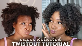 SUPER DETAILED TWISTOUT TUTORIAL | BEGINNER FRIENDLY | TYPE 4 NATURAL HAIR | KENSTHETIC