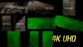 4K 60FPS Movie Film Damage Effect Old Film Green Screen Effect
