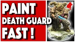 How to Paint Death Guard Plague Marines Fast! Warhammer 40K Conquest