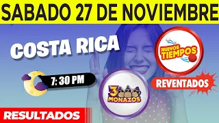 Sorteo 7:30PM Nuevos Tiempos y 3 Monazos del Sábado 27 de noviembre del 2021