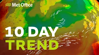 10 Day trend – Sunnier skies could return next week 01/07/20