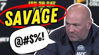 Dana White SHUTS DOWN Reporter & Defends Freedom Of Speech!