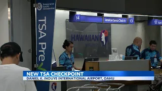 New TSA checkpoint opens at Honolulu airport