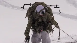 11th Airborne Soldiers conduct winter overland movement during JPMRC-AK 23-02