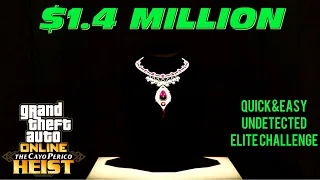 Cayo Perico Heist Ruby Necklace $1.4 Million-Solo & Undetected | GTA Online