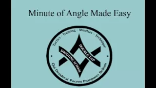 Minute Of Angle (MOA) Made Easy