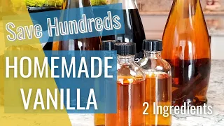 How to Make Vanilla Extract -2 Ingredients- Never buy Vanilla Again