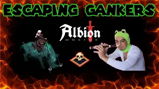 Escaping Gankers in Albion Online (with silly music)