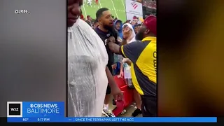 Fan wearing Ravens jersey punched at Commanders game, escorted out says he was 'the victim'