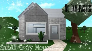 Small  No-Gamepass Grey Starter House | ROBLOX Bloxburg Speedbuild