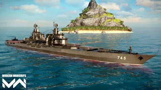 Modern Warships: RF MOSCOW 4kills gameplay.