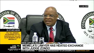 State Capture Inquiry | Memela's lawyer has heated exchange with Judge Zondo