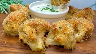 Baked cauliflower tastes better than meat! Crispy roasted cauliflower. Simply delicious!