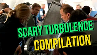 Scary Turbulence In Flight Compilation
