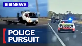 Man charged after dramatic police chase from Queensland to NSW | 9 News Australia