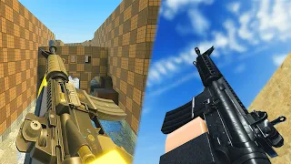 M4A1 Reload Animations In 31 Roblox FPS Games !