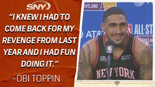 Knicks forward Obi Toppin captures Slam Dunk Championship during NBA All-Star Weekend | SNY