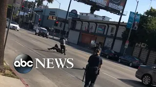 Police kill man wielding machete in Hollywood