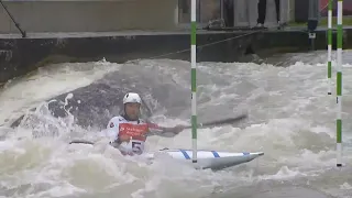 Martin Dougould, Switzerland - Men's Kayak Semi-Final /  2024 ICF Canoe Slalom World Cup Augsburg