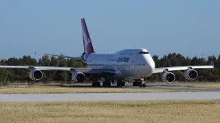 Last QANTAS Boeing 747-400 Takeoff at Adelaide Airport YPAD (FULL POWER)