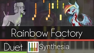 Rainbow Factory - Wooden Toaster - |DUET PIANO TUTORIAL| -- Synthesia HD