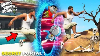 GTA 5 !! SHINCHAN & FRANKLIN TRAVEL TO OTHER WORLD THROUGH MYSTERIOUS PORTAL IN GTA 5 TAMIL