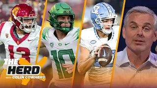 Colin's QB comps: Caleb-Mahomes, Bo Nix-Brees, Drake Maye-Justin Herbert | NFL | THE HERD