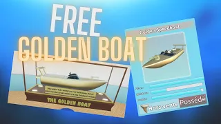 FREE GOLDEN BOAT?! - Roblox SharkBite