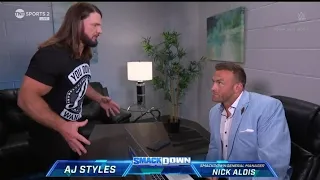 WWE SmackDown 5/24/2024 - Signs That Nick Aldis Is Going To Wrestle AJ Styles At SummerSlam 2024