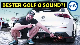 2x 3,5 ZOLL STRAIGHT PIPE mit TÜV 😨 | Abgasanlage Golf 8 GTI Clubsport