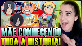 MÃE EVANGÉLICA REACT RESUMO DE NARUTO (Linha cronológica) HISTÓRIA DE NARUTO COMPLETA! react naruto