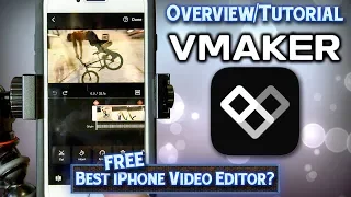 VMaker App - Overview & Tutorial - Best FREE iPhone Video Editing App 2020?!