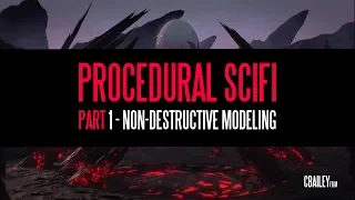 Procedural Sci-Fi Landscape - Blender 2.8 - Part 1: Non Destructive Modelling