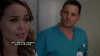 Grey's Anatomy 13x09 Jo Alex Elevator Scene