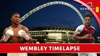 Anthony Joshua to Arsenal - Wembley Stadium Timelapse - Summer 2017