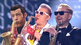 We Are Number One but it's co-performed by Epic Sax Guy AGAIN