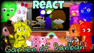 Garten of banban react to GARTEN OF BANBAN 6 - ANIMATION MEME Part 1- Part 2|FUNNY SKITS|FUNNY EDITS