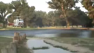 Fire Helicopter Filling It's Water Tank