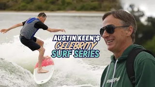 Tony Hawk lands his first 360! ...Wakesurfing - Celebrity Surf Series with Austin Keen